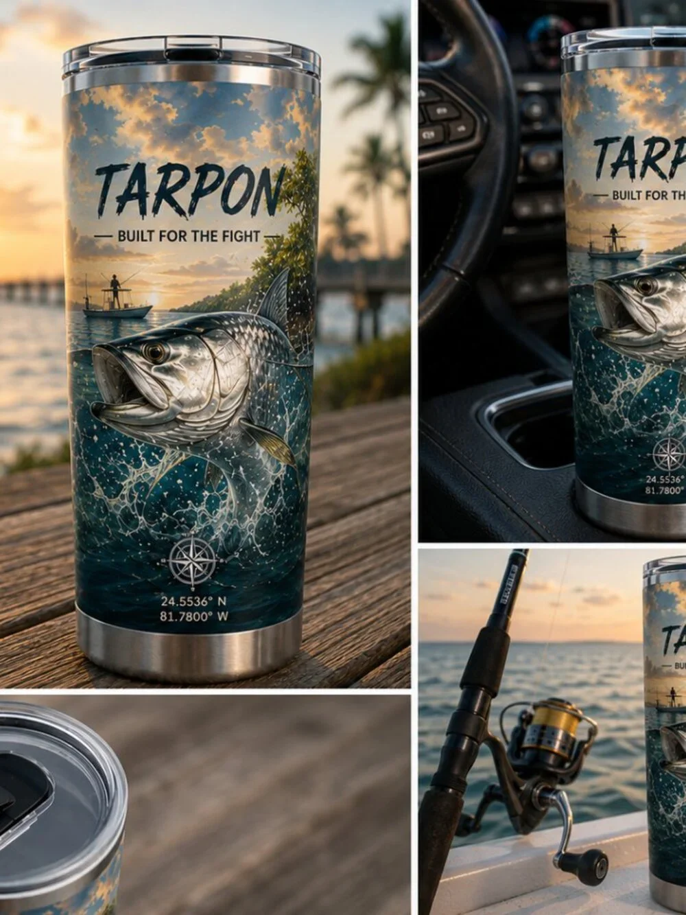 NEW! Tarpon 20 oz Stainless Steel Tumbler